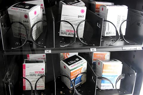 Narcan inside vending machine